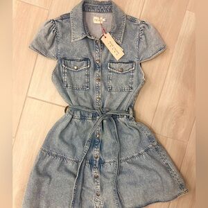 Alice+Olivia Denim Mini Dress